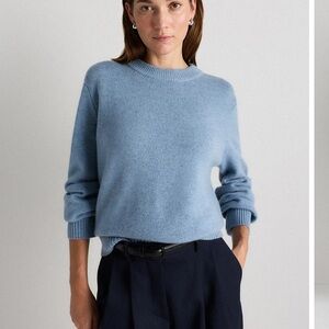 Jason Wu 💯 Baby soft cashmere sweater.Womens.Light blue.English knitting